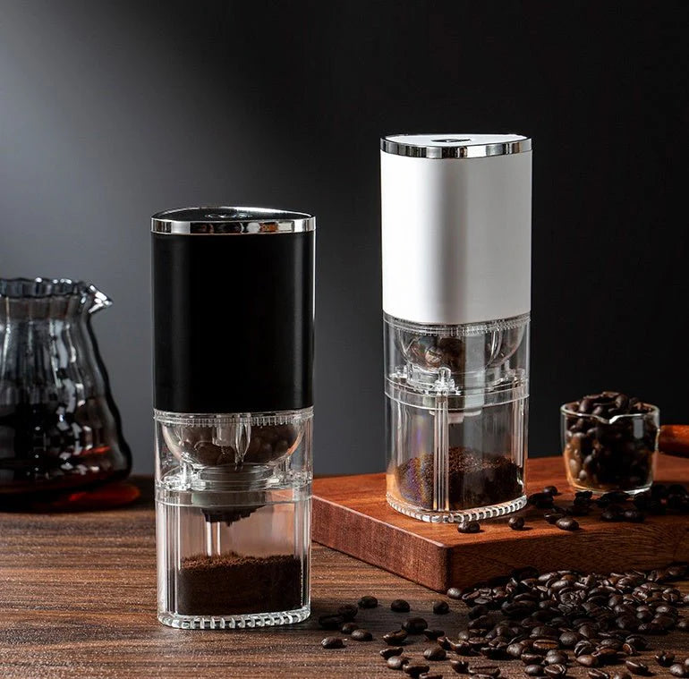 Electric Coffee Grinder | USB Rechargeable Portable Burr Coffee Bean Grinder
