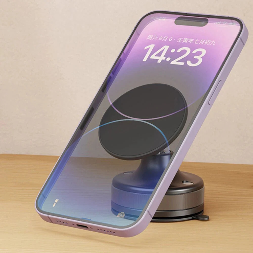 Hepu Strong Suction Magnetic Phone Holder | Secure Dashboard & Windshield Mount
