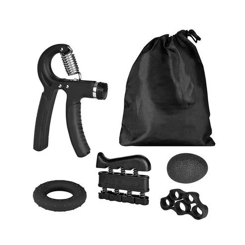 Silicone Grip Ring & Ball Set – Grip Strength Enhancer for Hand, Wrist, and Finger Training (5 pcs)