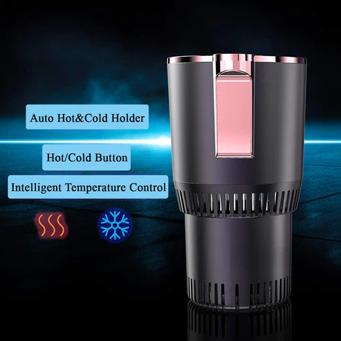 Smart Car Cup Warmer & Cooler – Dual Function Beverage Temperature Control Mug for Cars