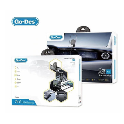 Go-Des - 7-in-1 Car Accessories Kit
