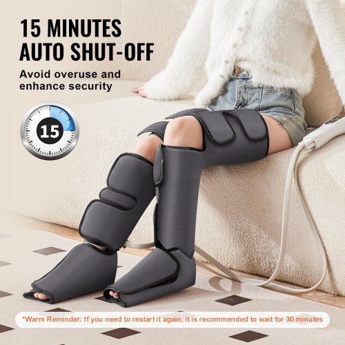 Air Compression Leg Massager – Full Leg Circulation & Fatigue Relief with Adjustable Straps