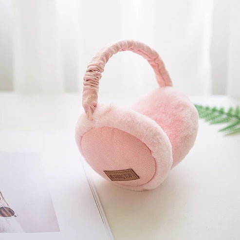Bluetooth Earmuffs Headphones – Warm Plush Foldable Winter Headset with Adjustable Fit & Wireless Music Playback