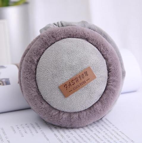 Bluetooth Earmuffs Headphones – Warm Plush Foldable Winter Headset with Adjustable Fit & Wireless Music Playback
