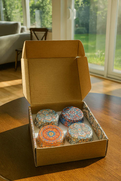 Decorative Floral Scented Tin Candles – Premium Soy Wax Gift Set | Aromatherapy, Home Décor & Relaxation | HabibiOffers