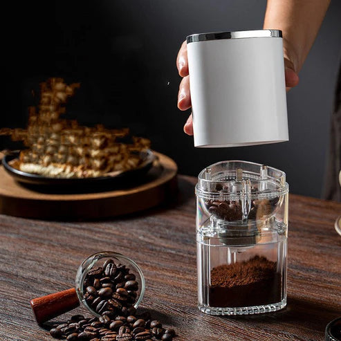 Electric Coffee Grinder | USB Rechargeable Portable Burr Coffee Bean Grinder
