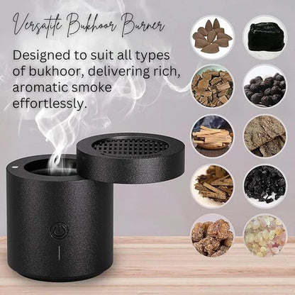 Electric Incense Bakhoor Burner BK-108 | Portable Rechargeable Flameless Burner for Aromatic Oud & Bakhoor
