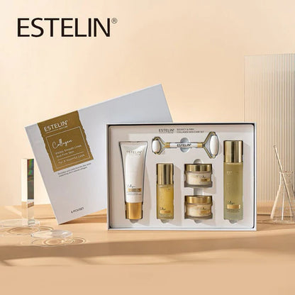 Estelin Bouncy & Firm Collagen Skin Care Set (Original) – 6-in-1 Anti-Aging Kit