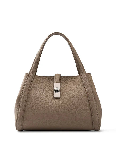 Fashionable Korean-Style Large-Capacity Leather Handbag | HabibiOffers
