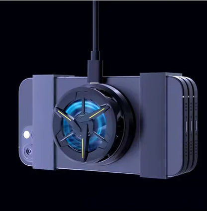 Ultimate Gaming Phone Cooler Radiator – Silent Clip-on Fan with RGB Lights & Fast Heat Dissipation
