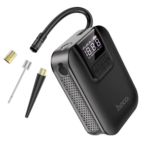 Hoco S53 Portable Smart Air Pump – 10,000mAh Multi-Function Inflator & Car Jump Starter