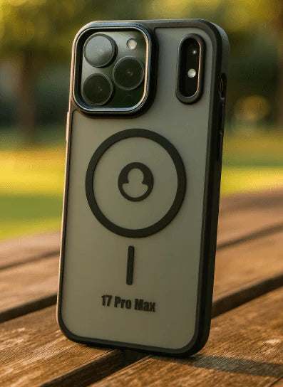 MagSafe Compatible Protective Case for iPhone 17 Pro Max – Clear Glossy Shockproof Cover