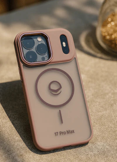 MagSafe Compatible Protective Case for iPhone 17 Pro Max – Clear Glossy Shockproof Cover