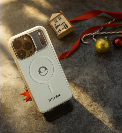 MagSafe Compatible Protective Case for iPhone 17 Pro Max – Clear Glossy Shockproof Cover