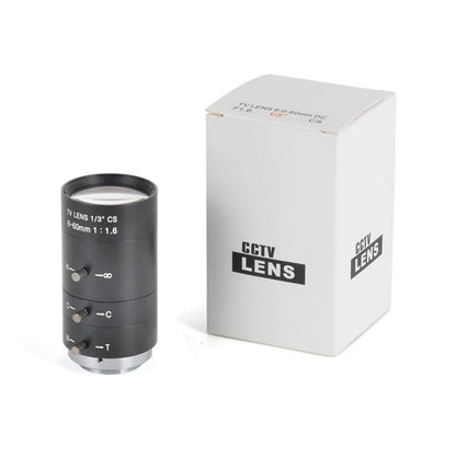 High-Precision 6-60mm Manual Zoom Lens with CS Mount for CCTV & Industrial Cameras