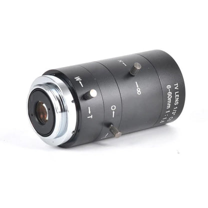 High-Precision 6-60mm Manual Zoom Lens with CS Mount for CCTV & Industrial Cameras