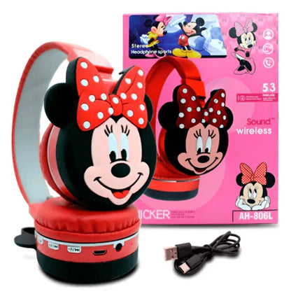 Micker Mickey & Minnie Wireless Headset – Cute Bluetooth 5.3 Stereo Headphones for Kids